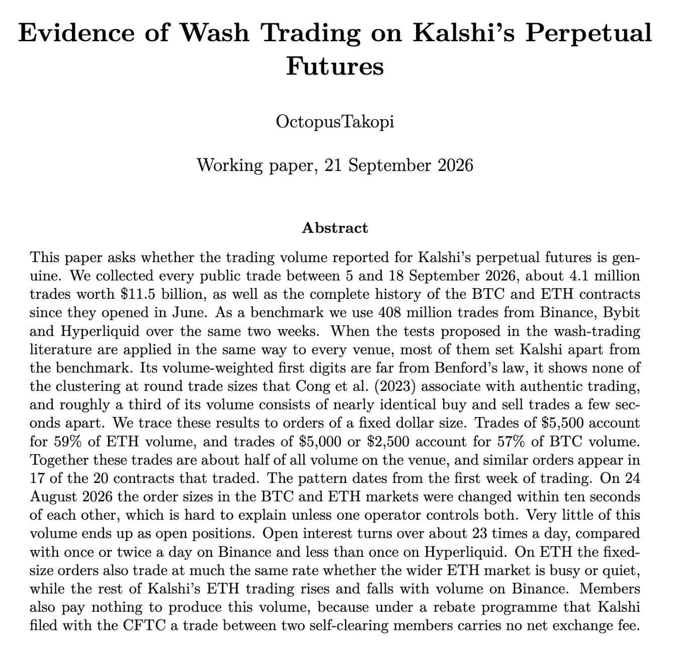 Quantitative trader confronts the 40 billion Kalshi empire, tearing down the veil of trading volume fraud